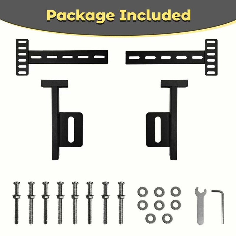 Headboard Brackets for Metal Bed Frame, Universal Adjustable Brackets for