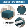 ADPON Square Ottoman Covers Ottoman Slipcovers Folding Storage Stool Protector