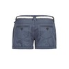 Eight2Nine Women's Chino Shorts with Braided Belt, blue