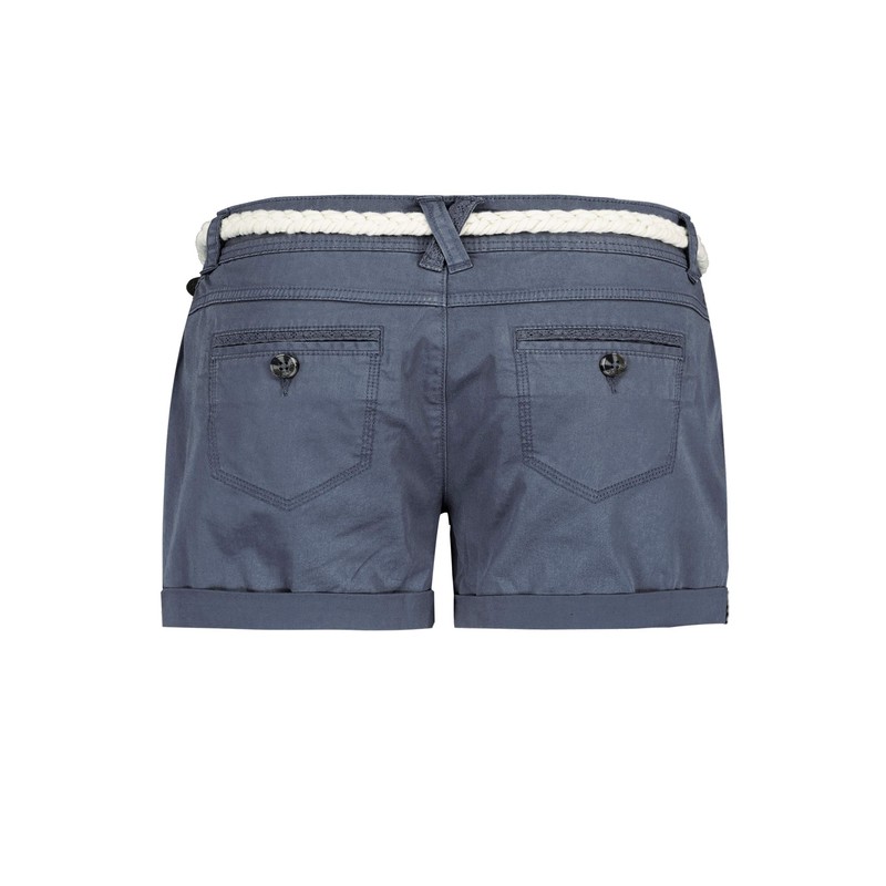 Eight2Nine Women's Chino Shorts with Braided Belt, blue