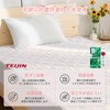 Matdeco Quilted Mattress Cover, Single, 100% Cotton, Bed Pad, Towel