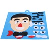 Expression Puzzle Felt Fabric Material Kit, Toy Stickers Five Senses