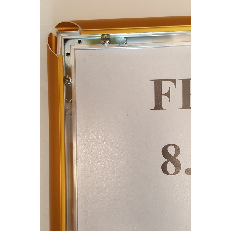 Gold Snap Poster Frame/Picture Frame/Notice Frame 8.5 x 11 Front