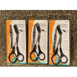 Sally Hansen Lot OF 3 Sally Hansen Brow Scissors & Tweezers Complete Brow Care