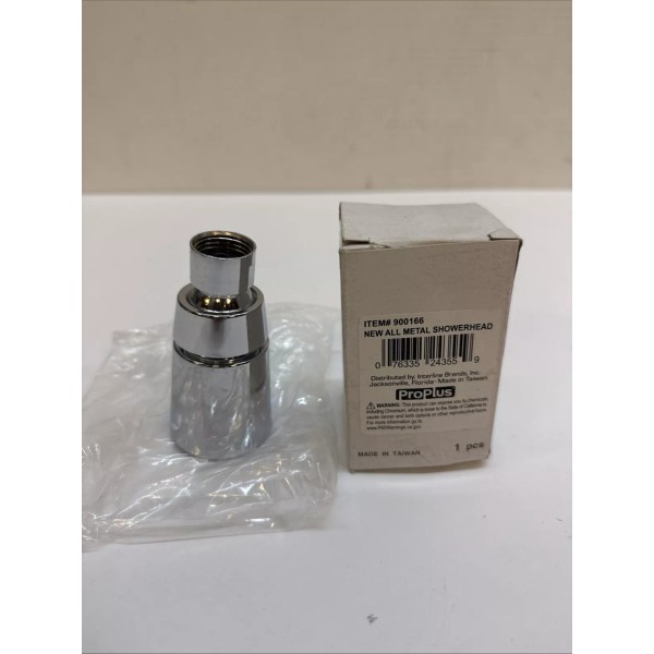 Proplus 5414-07 1-Spray 1/2 in. Showerhead All Metal in Chrome