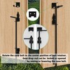 Real Fancy 18" Heavy Duty Cane Bolt - Vinyl Fence
