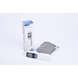 Infrared Thermometer with High Precision, Non-Contact Measurement, 3 Color Indicator, Built-in Sound, 32 Memory Records, Battery Operated, Ideal for Home & Doctor's Office Use