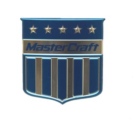 MasterCraft Transom Shield Boat Raised Decal Emblem Sticker Blue
