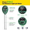 iPower Soil Meter, 3-in-1 Plant Moisture Light PH Tester for