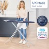 Classic 4-Leg Ironing Board with Iron Rest - Freestanding Full