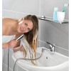 Wenko Wash Basin Shower with Dual Hooks, Glossy Chrome