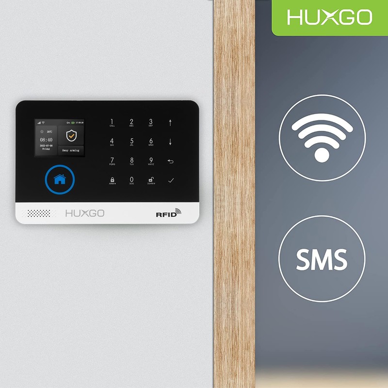 HUXGO® Control Panel of Alarm System HXA005 4G with WiFi