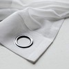 Singinglory Eyelet Voile Curtains Set of 2 with Tiebacks,White Sheer