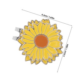 TOVINANNA Flower Shape Golf Hat Clip Durable Golf Marker Hat Clip for Precise Ball Positioning Accurate Shots Stylish Golfing Accessory for All Golfers