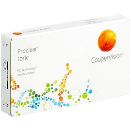 Proclear Toric, torische Monatslinsen weich, 6 Stück / BC 8.8 mm / DIA 14.4 / CYL -0,75 / Achse 140 / +03,75 Dioptrien