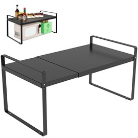 Adjustable Cabinet Shelves 9", Expandable 14~25" Metal Shelving for Pantry & Kitchen Organization (1Pcak)