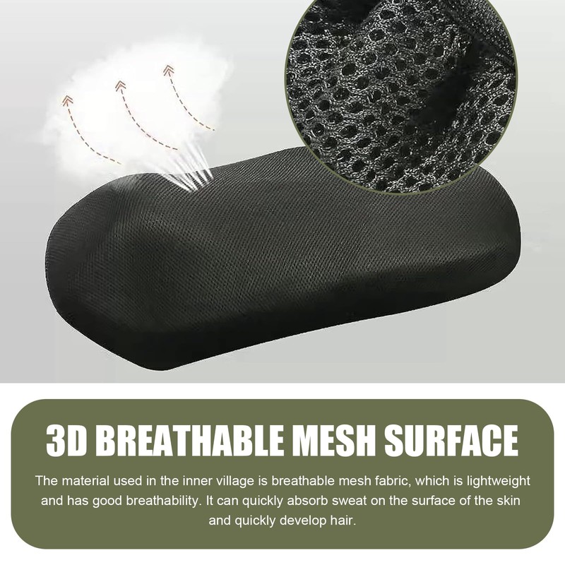DACIRTY Motorcycle Seat Cover, Heat-insulating Double-sided Mesh Holes Breathable Burn-resistant