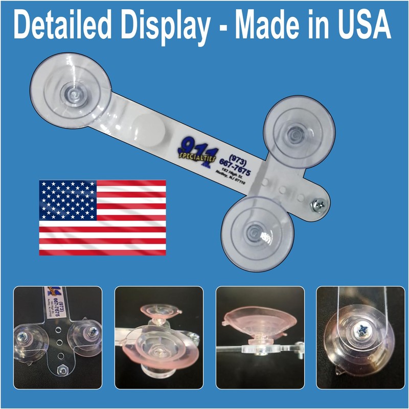 Heavy Duty Police Shield Holder for Car Window - Fits