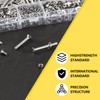 1000 Pcs M4 Countersunk Bolts and Nuts Set, Assorted Nuts