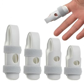 Finger Splint & Protector for Fractures (Thumb, Index, Middle, Pinky) Support XL 2ea