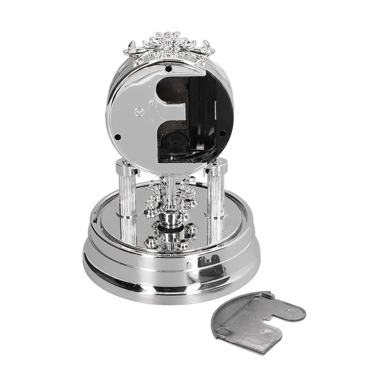 Desk Clock European Style Quiet Environment Internal Rotation Home Decoration