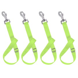 Rosemarie Horse Bucket Strap Hangers,Horse Suppliers Adjustable Nylon Straps up to 700 lbs for Hay Nets, Water Buckets,Hanging-Pratical and Easy Use(4 Pack) (Green)