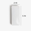 U Brands Magnetic Dry Erase Board Felt Eraser, 2"x5"x1", White,