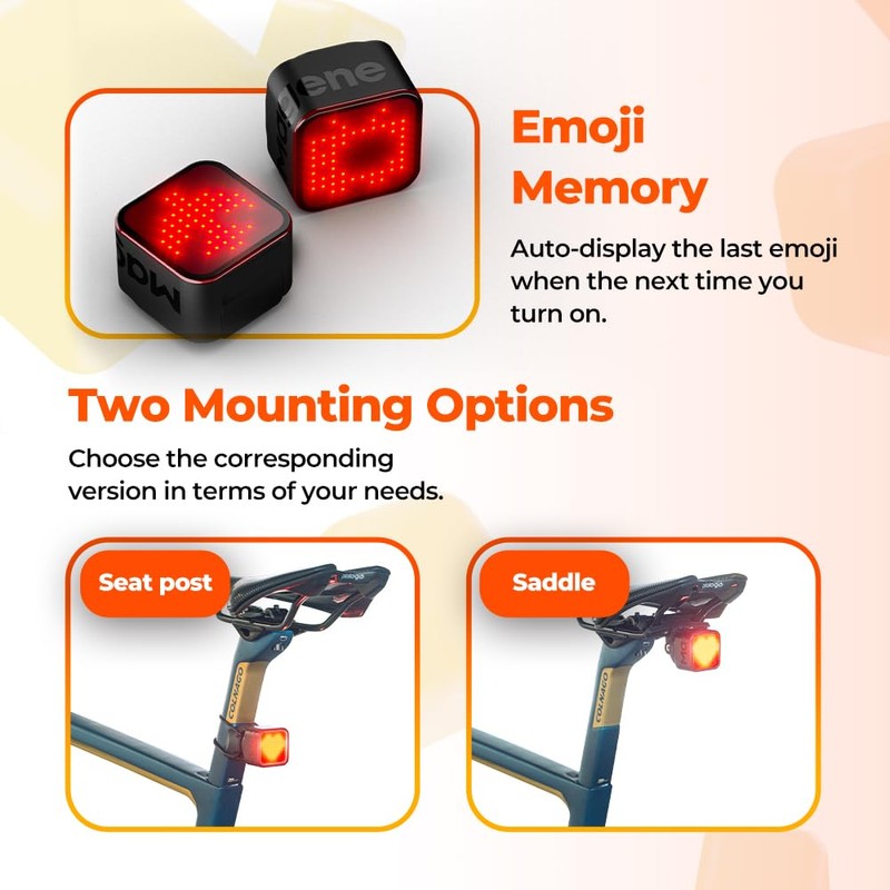 Magene L308 Luz Trasera Inteligente para Bicicleta, luz Trasera de