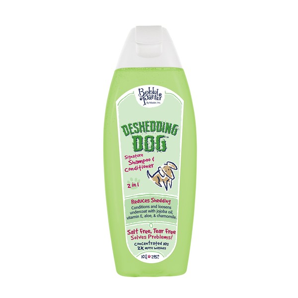 Bobbi Panter Pet Products 859008000303 Deshedding Dog Dog 2" 1 Shampoo and Conditioner, 10 Oz