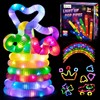 D-FantiX LED Light Up Pop TubesGlow Sticks, Glow Fidget Toy