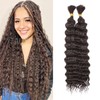 TAOYEMY Deep Wave Bulk Braiding Hair, 16 Inches, 100 g