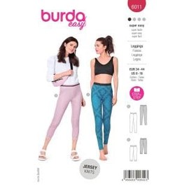 Burda Style Catalogue Sewing Pattern Leggings | Ladies Size 8-10 | Sewing Level: Very Light #6011