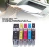 Ink Cartridge Set Large Capacity Clear Colorfast Printing Black Color