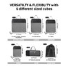 NMNGB 6-Piece Compression Packing Cubes for Suitcase Essential Bag with