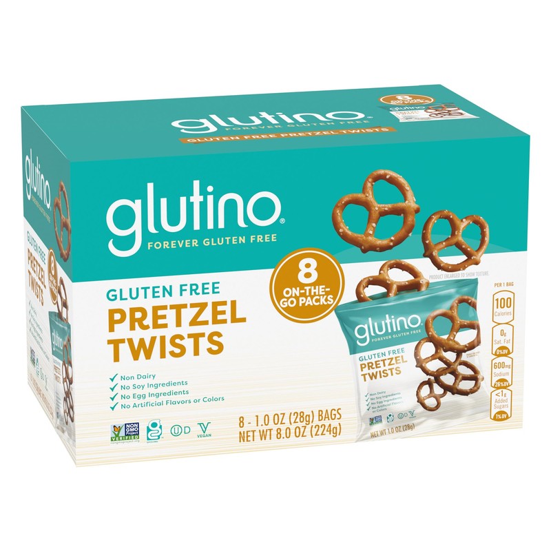 Glutino Gluten Free Pretzel Twists, Gluten Free Snacks, 1 oz.