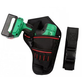 Cordless Impact Drill Wrench Holster Driver Tool Bag Drill Holder Holster Accessory Pockets for Most Handle Drills