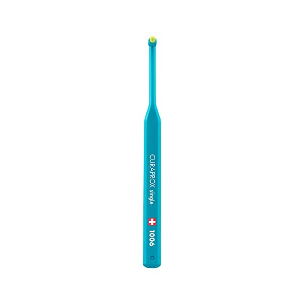Curaprox CS 1006 Interdental Toothbrush, Assorted Colour. Manual Single Tuft Interdental Brush Ultra-Fine CURENÂ® Filaments