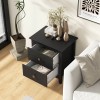 Costway Modern Nightstand with Storage 2 Drawers and Support Legs