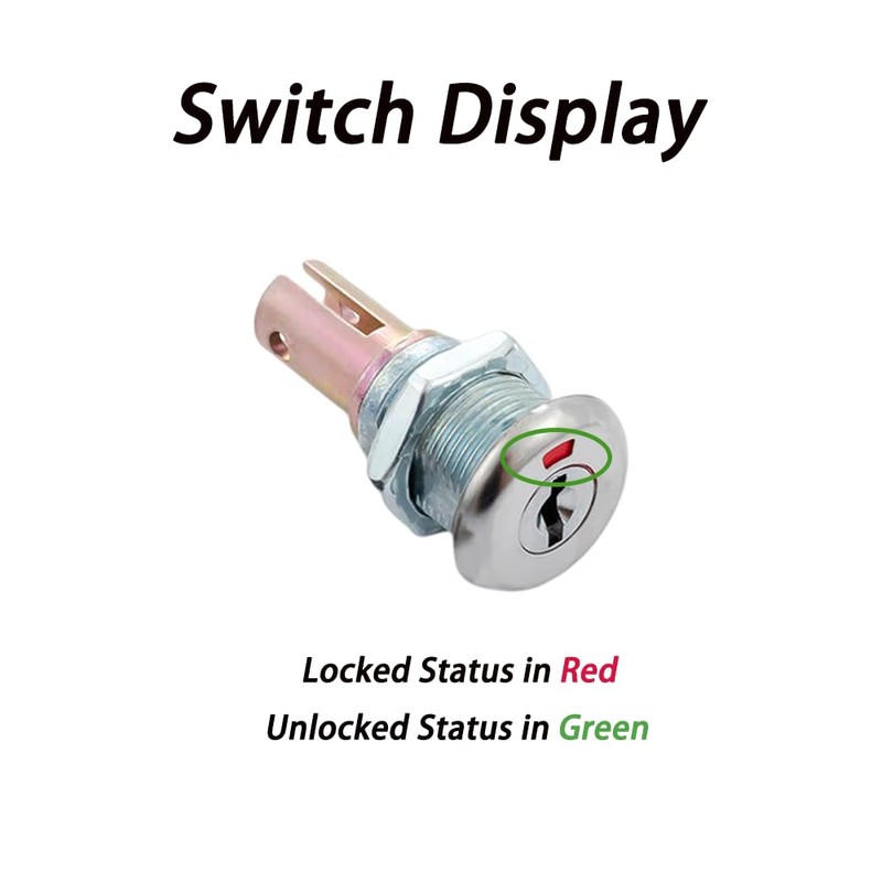 NYGHMY 2 Pcs Cabinet Locks with Keys, Toolbox Lock, Universal