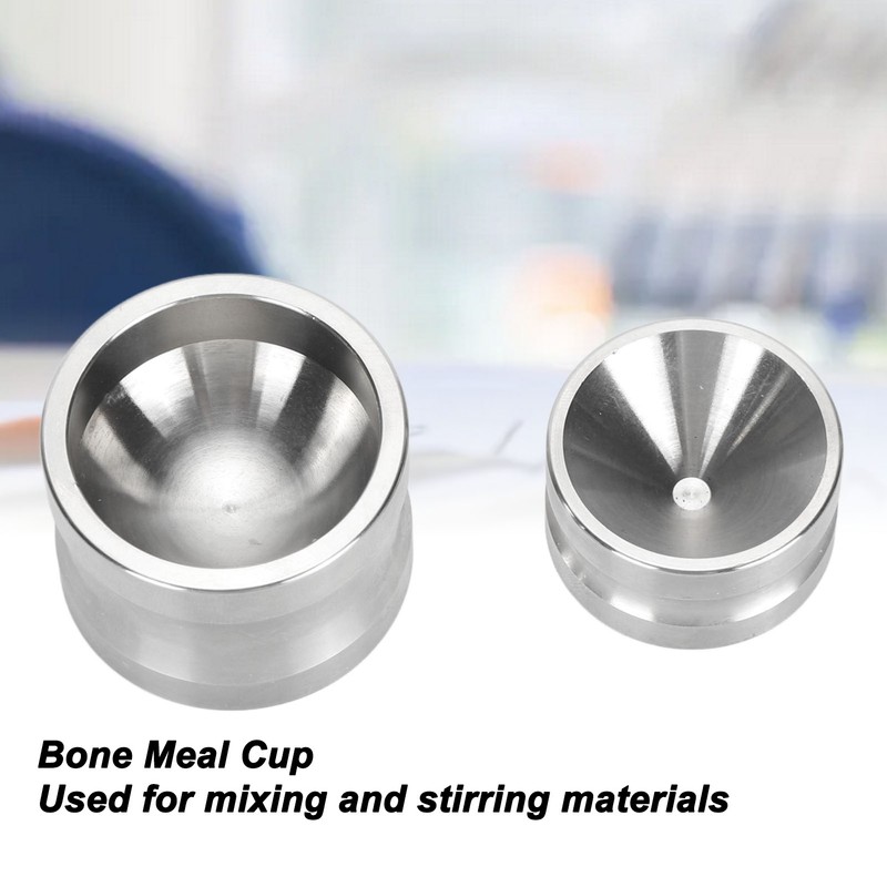 2PCS Bone Meal Cup Stainless Steel Mixing Bowl High Temperature