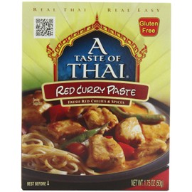 A Taste of Thai Red Curry Paste, 1.75-Ounce Packets (Pack of 12)