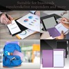 Zonon 6 Pieces Metal Pocket Notebook Aluminum Notepad with Pen
