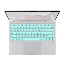 Silicone Keyboard Skin Cover Compatible for HP Envy x360 2-in-1 Laptop 13-bf 13t-bf Series 13-bf0013dx 13-bf0121TU 13-bf0123TU 13-bf0059tu 13.3 inch Laptop (NOT for Envy 13-ba 13-bd 13-be Series) Mint
