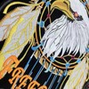 Large Embroidered Patch Biker Skull American Custom Iron On Back