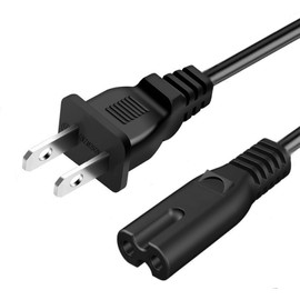 2Prong AC Power Cord Cable Compatible with JBL PartyBox 100 110 200 300 310 710 1000 On-The-Go Speaker JBL Soundbar Power Cable
