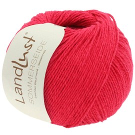 LANA GROSSA Landlust Summer Silk, Fine & Light Cotton Silk Yarn, Hand Knitting Yarn Made of 50% Silk & 50% Cotton, 50 g Wool for Knitting & Crocheting, 170 m Yarn