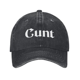 FLALORI Cunt Hat for Women Funny Baseball Hat Funny Birthday Gifts for Women Black