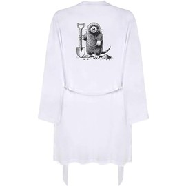 Azeeda Small 'Mole Digging With Shovel' Adult Dressing Robe/Gown (RO00107474)