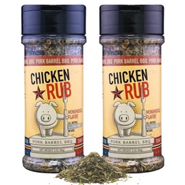 Pork Barrel BBQ Chicken Spice Rub | All-Purpose Seasoning and Spice Rub |Grilling Essentials, Perfect for Grilling, Smoking, or Cooking Wings, Chicken, Beef, Pork, Seafood, and More | Gluten-Free, No MSG, Zero Calorie, 3 oz - Pack of 2