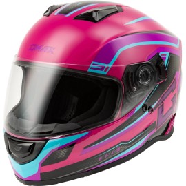 GMAX FF-18 DRIFT HELMET PINK/BLUE/BLAC